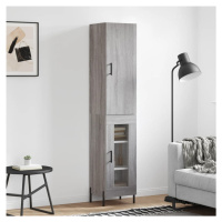 vidaXL Skříň highboard šedá sonoma 34,5 x 34 x 180 cm kompozitní dřevo