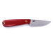 Brisa Necker 70 Flat Red Micarta Kydex