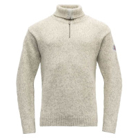 Devold Vlněný svetr Nansen Wool Zip Neck- Grey Melange Velikost: XL