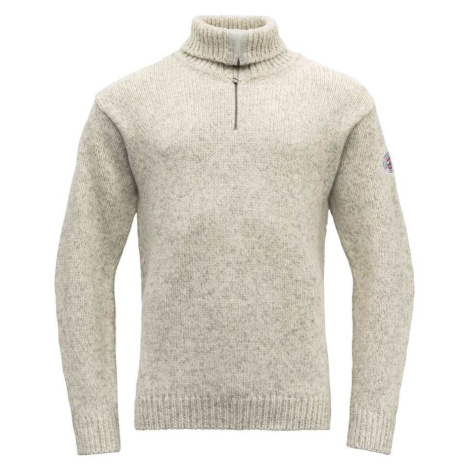 Devold Vlněný svetr Nansen Wool Zip Neck- Grey Melange Velikost: XL