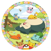 Ravensburger 120011316 Kruhové puzzle: Roztomilí Pokémoni 500 dílků