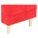 Relaxační křeslo ušák s taburetem ASTRID —  dřevo/látka, více barev Látka patchwork Viorica 1
