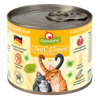 GranataPet pro kočky – DeliCATessen konzerva čisté kuřecí maso 6× 200 g