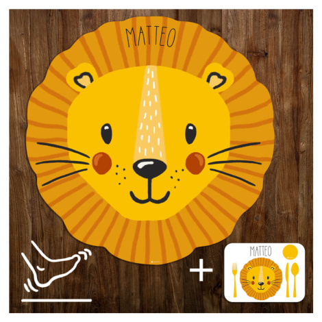 Hrací podložka pro miminko - Žlutý lev INSPIO