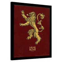 Obraz na zeď - Hra o Trůny (Game of Thrones) - Lannister, 34.3 × 44.5 cm