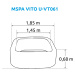 Mspa | Vířivý bazén MSPA Vito U-VT061 + Solární sprcha UNO 40 | 19900161