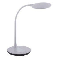 LEUCHTEN DIREKT is JUST LIGHT LED stolní lampa, bílé, stmívatelné, CCT, vč. nabíjení mobilu 3000