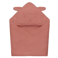 Lionelo Muslin Hooded Towel Red Coral