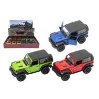 Auto Kinsmart Jeep Wrangler 2018 pevná střecha 12,5cm kov/plast