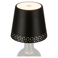 BRILONER LED nabíjecí stolní lampa, 11 cm, USB-C, 2,6W, 280lm, černá BRILO 7485015