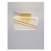 NOVA LUCE stropní svítidlo JERTUNA zlatý hliník a akryl LED 21W 230V 3000K IP20 9545221