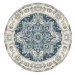 Norddan Designový kulatý koberec Maile 200 cm modrý