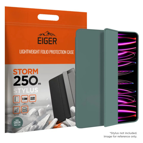 Pouzdro Eiger Storm 250m Stylus Case for Apple iPad Pro 11 (2021) / (2022) in Dark Green (EGSR00 Eiger Glass