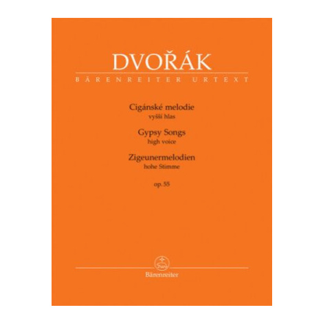 Cigánské melodie op. 55 - Antonín Dvořák Bärenreiter