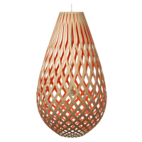 david trubridge david trubridge Koura závěsná lampa 75 cm bambusově červená