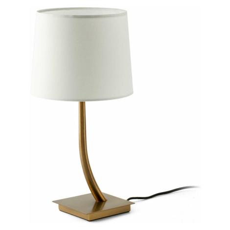 FARO REM bronzová/bílá stolní lampa