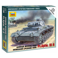 Wargames (WWII) tank 6119 - German Tank Panzer III (1: 100)