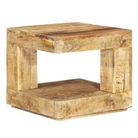 Shumee Konferenční stolek 45 × 45 × 40 cm, masivní mangovníkové dřevo
