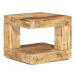 Shumee Konferenční stolek 45 × 45 × 40 cm, masivní mangovníkové dřevo
