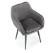 HALMAR Designová židle Terri šedá