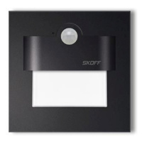 LED nástěnné svítidlo Skoff Tango černá studená 230V MM-TAN-D-W s čidlem pohybu