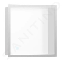 Hansgrohe 56099800 - Výklenek do stěny s designovým rámem, 30x30x10 cm, matná bílá/kartáčovaná n