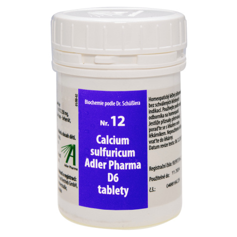 ADLER PHARMA Nr. 12 Calcium sulfuricum D6 2000 tablet