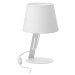 Stolní lampa GRACIA 1xE27/60W/230V bílá