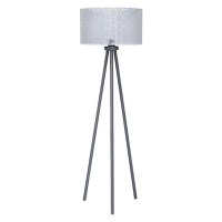 - Stojací lampa ECHO1 1xE27/40W/230V pr. 45 cm šedá/krajka