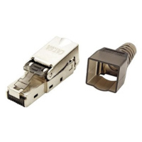 OEM Konektor RJ45 kat. 6a, stíněný, montáž bez nástrojů