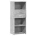 vidaXL Skříň highboard betonově šedá 50 x 42,5 x 124 kompozitní dřevo