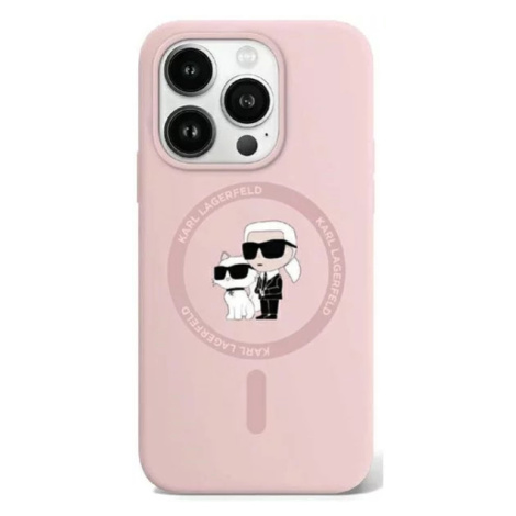 Kryt Karl Lagerfeld KLHMP15LSCMKCRHP iPhone 15 Pro 6.1" pink hardcase Silicone Karl & Choupette 