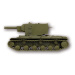 Wargames (WWII) tank 6202 - Soviet Tank KV-2 (1: 100)