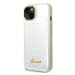 Guess GUHCP14SHGCRHS hard silikonové pouzdro iPhone 14 6.1" silver Croco Collection