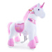 PonyCycle Mechanický jezdící kůň (na kolečkách) pro děti - jednorožec růžový varianta: Velikost 