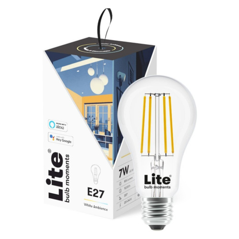 Lite bulb Moments chytrá žárovka, E27, 6W,  2700-6500K, 3 kusy Bílá