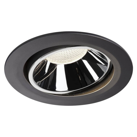 SLV BIG WHITE NUMINOS MOVE DL XL vnitřní LED zápustné stropní svítidlo černá/chrom 4000 K 40° ot