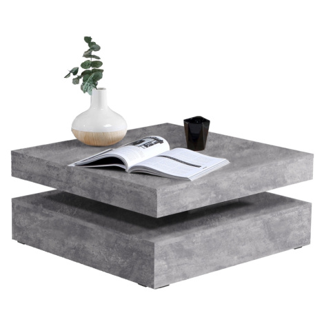Konferenční stolek ANAKIN, světle šedý beton Z EXPOZICE PRODEJNY, II. jakost Forte
