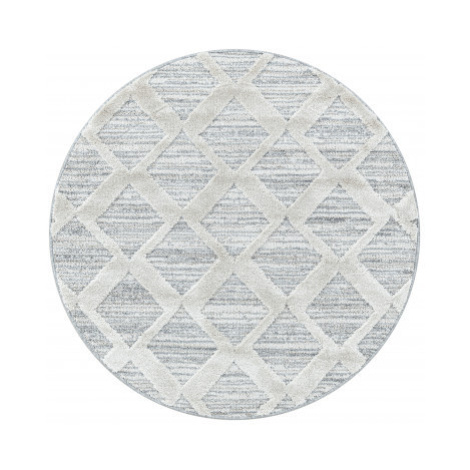 Ayyildiz koberce Kusový koberec Pisa 4703 Grey kruh - 120x120 (průměr) kruh cm