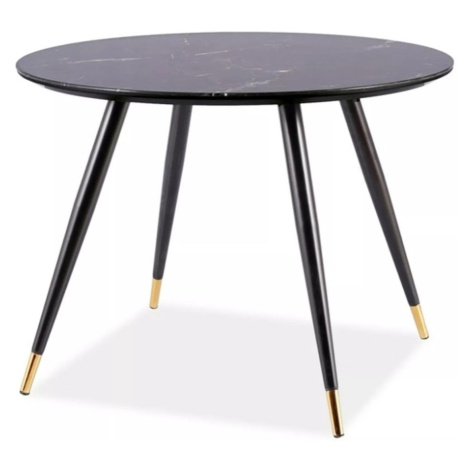 Stůl Cyryl II černý kulatý 100 cm