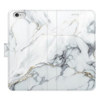 iSaprio flip pouzdro SilverMarble 15 pro iPhone 6/6S