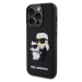 Karl Lagerfeld 3D Rubber Karl and Choupette kryt iPhone 14 Pro černý