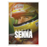 Umělecký tisk Ayrton Senna - Designed to Win - 2023, Automobilist, 50 × 70 cm