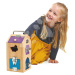 Dřevěný domeček se strašidly Monster Lock Box Tender Leaf Toys 8 dveří s 8 různými zámky a 2 str