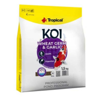 Tropical Koi Wheat Germ & Garlic Pellet M 5l/1,5kg plovoucí krmivo pro jezírkové ryby