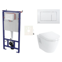 Cenově zvýhodněný závěsný WC set SAT do lehkých stěn / předstěnová montáž+ WC VitrA Integra SIKO
