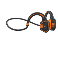 EVOLVEO bezdrátová sluchátka BoneSwim MP3 16GB, na lícní kosti, oranžová