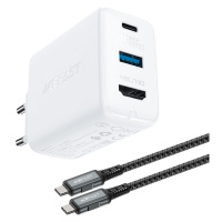 Acefast 2 v 1 GaN 65W USB typu C / USB síťová nabíječka, HDMI 4K@60Hz adaptér (sada s kabelem) b