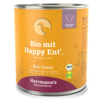 Herrmann's Menu Bio-Sensitive 12 × 800 g - výhodné balení - Bio kachna s bio fenyklem a bio poha