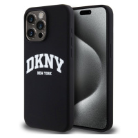 DKNY Liquid Silicone Arch Logo MagSafe kryt iPhone 14 Pro černý